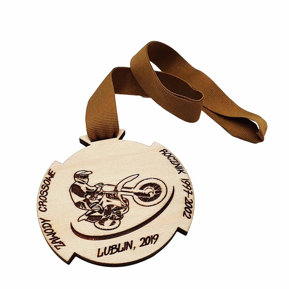 medal drewniany